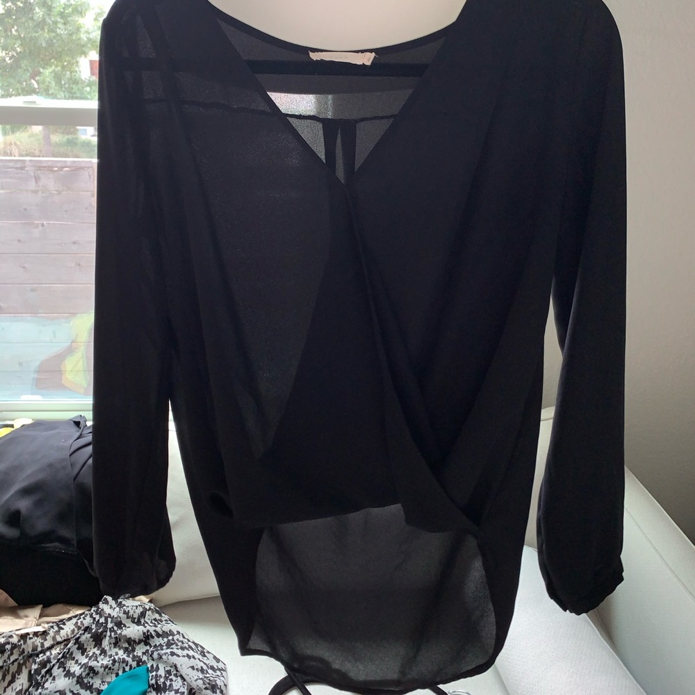 Nordstrom Lush cross long sleep work blouse